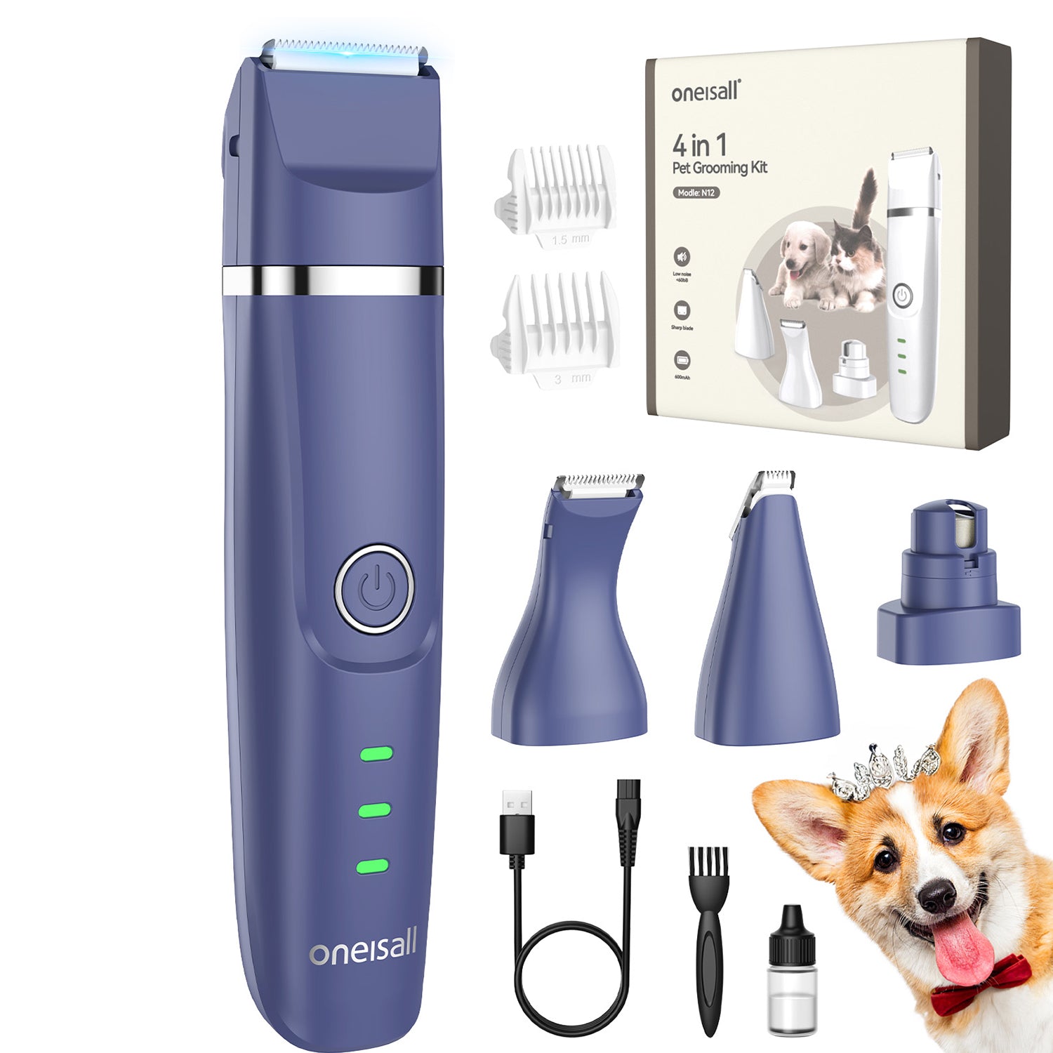 Oneisall Dog Dog Electric Razor Oneisall Cordless Dog Clippers