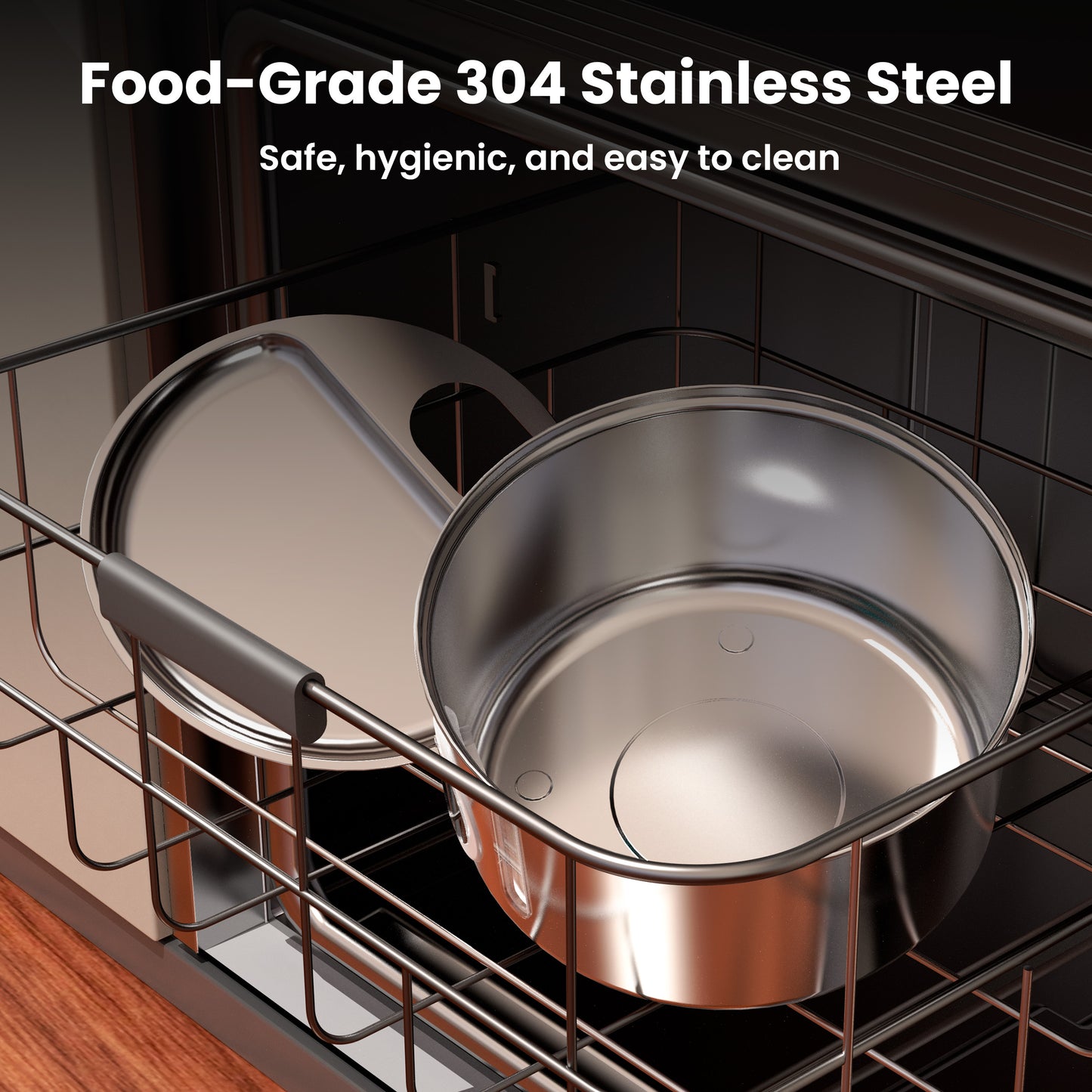 Oneisall CW-05 Stainless Steel Cat Water Fountain Wireless, 3.2L/108oz Low Noise Automatic Water Dispenser for Cats, Triple Filter Cat Fountains for Drinking - Silver